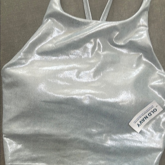 Old Navy Silver Metallic Tank Top - Picture 6 of 6